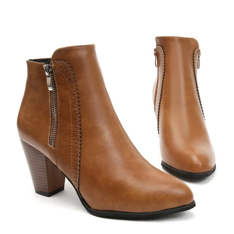 The Petersham Zip-Up Ankle Boots