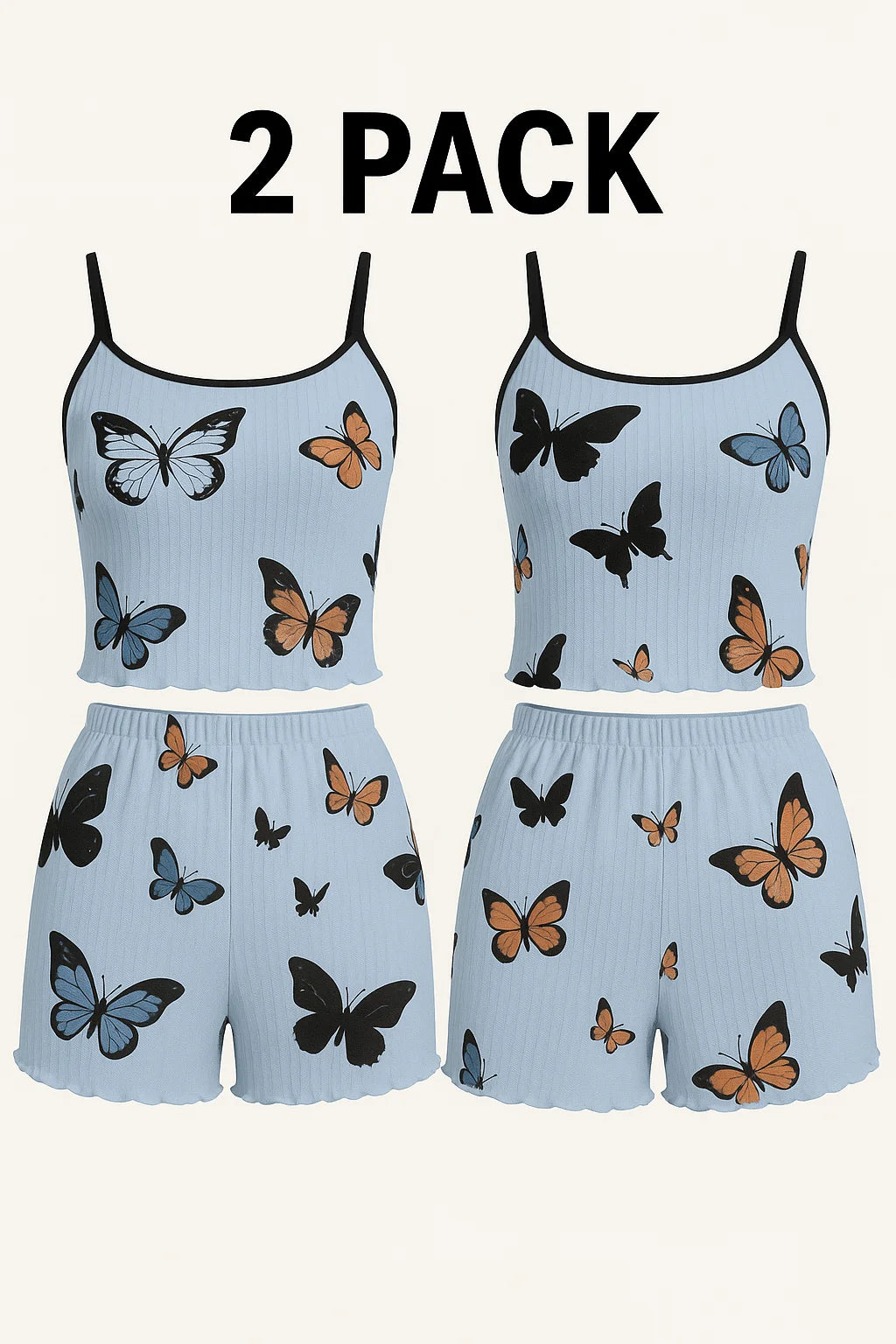 The Homerton Butterfly-Print Cami Pajama Set