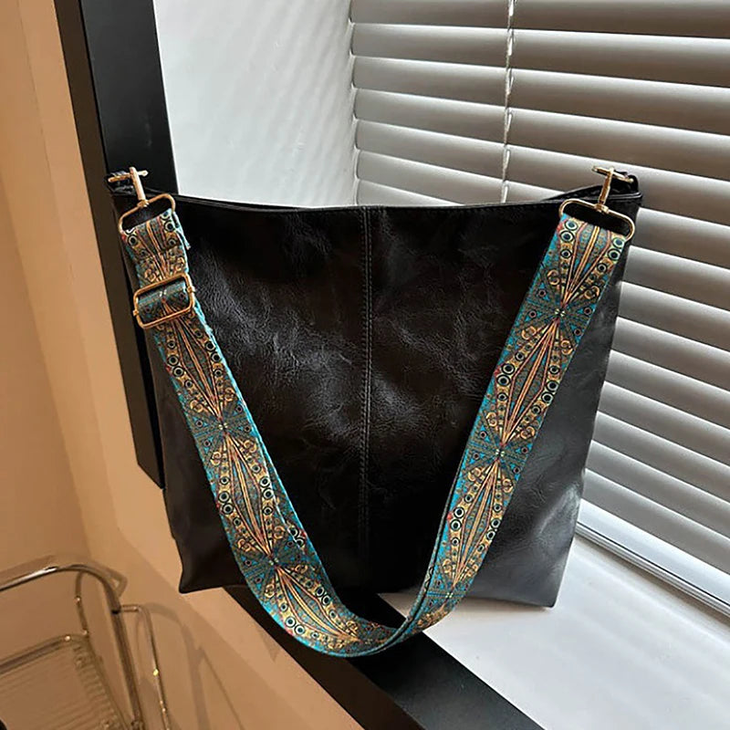 The Brixton Wide-Strap Shoulder Bag