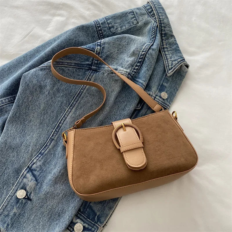 The Streatham Suede Shoulder Bag