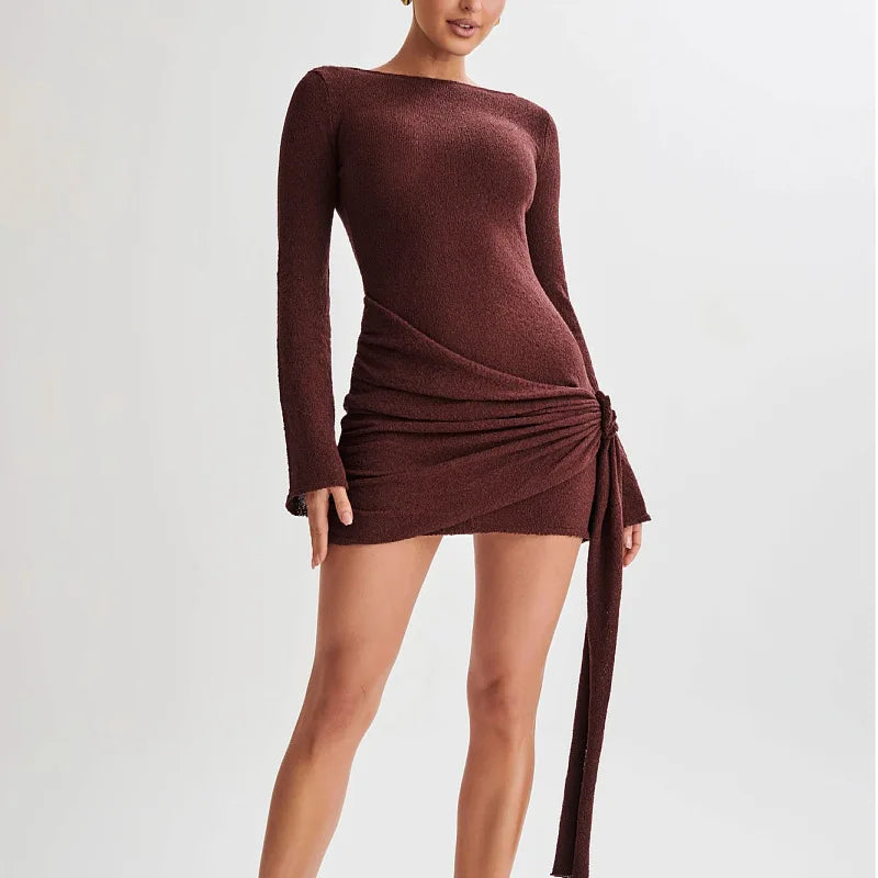 The West Norwood Backless Knit Mini Dress