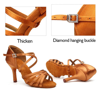 The Cockfosters Satin Dance Heels