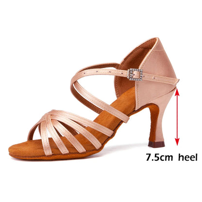 The Cockfosters Satin Dance Heels