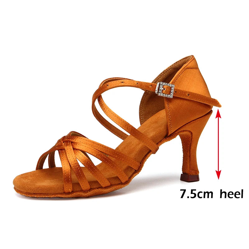 The Cockfosters Satin Dance Heels