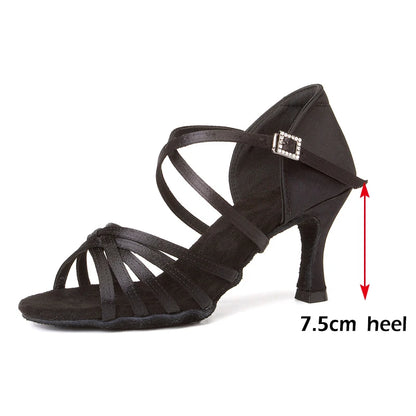 The Cockfosters Satin Dance Heels