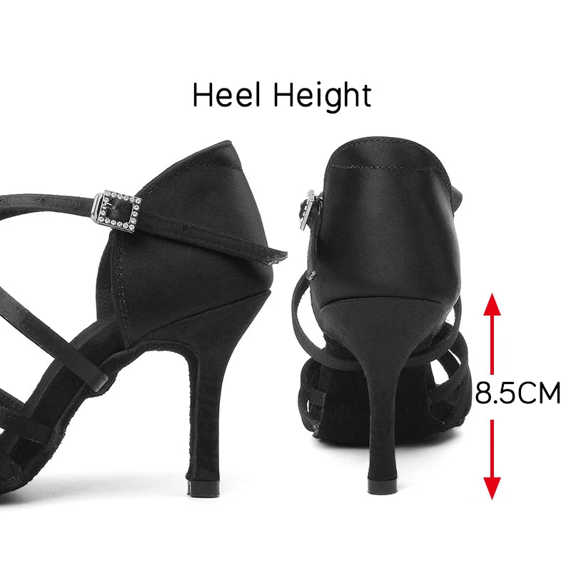 The Cockfosters Satin Dance Heels
