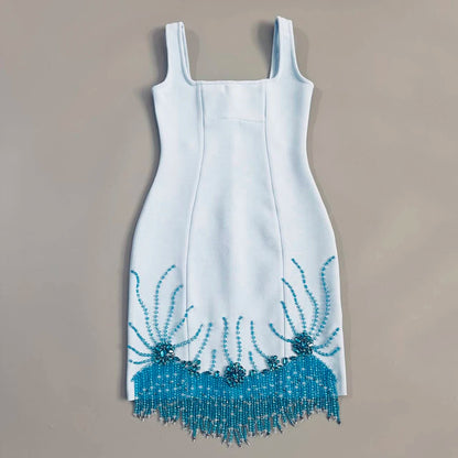 The Belgrave Beaded Bandage Dress