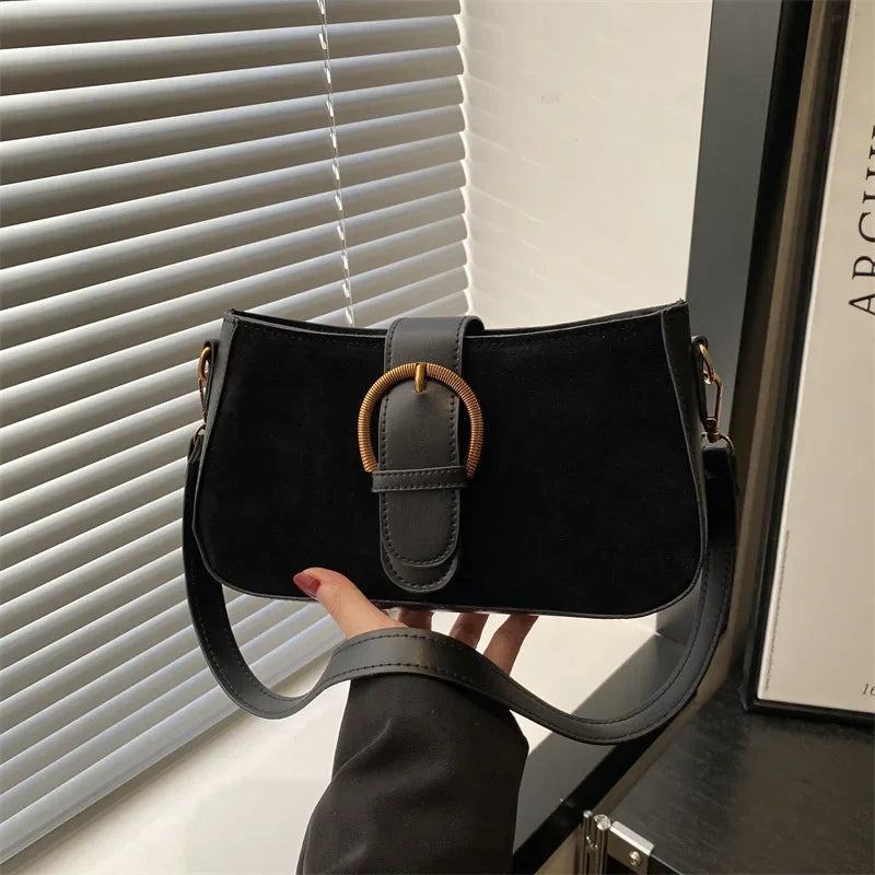 The Streatham Suede Shoulder Bag