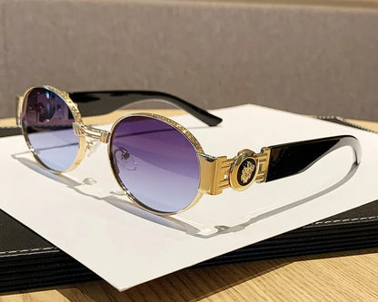 The Ickenham Vintage Oval Sunglasses