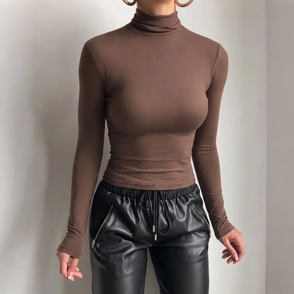 The Edgware High-Neck Fitted Top