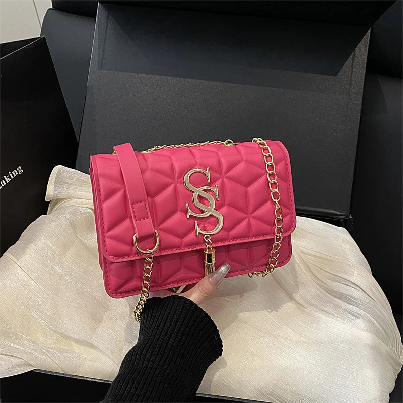 The Eastcote Quilted Argyle Cross-Body Bag