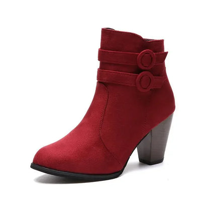 The Lewisham Retro Square-Heel Ankle Boots
