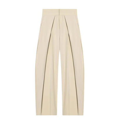 The Clapton Pleated Wide-Leg Trousers
