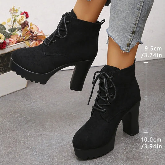 The Falconwood Suede Platform Ankle Boots