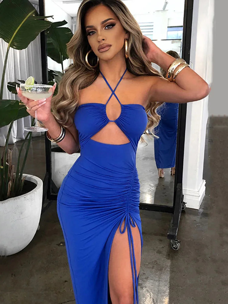 The Chelsea Backless Midi Dress