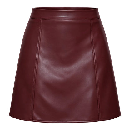 The Tottenham High-Waist Leather Skirt