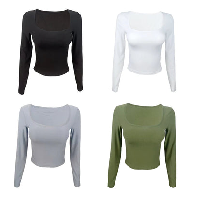 The Hither Green Square-Neck Slim Top