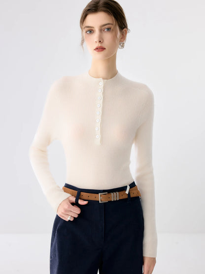 The Twickenham Cashmere Mock-Neck Jumper