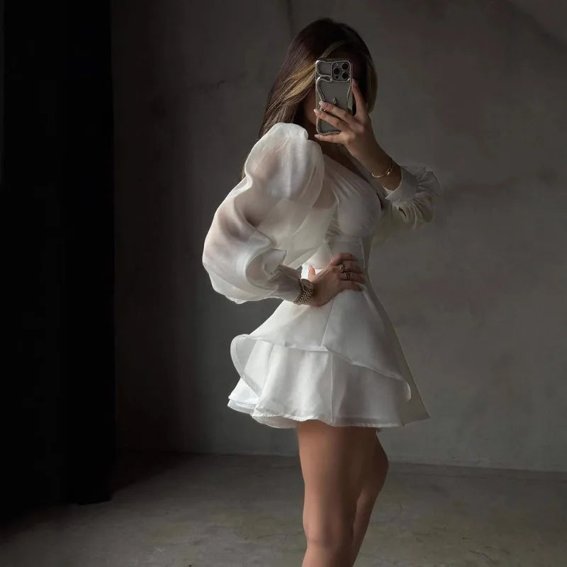 The Morden V-Neck Mini Dress