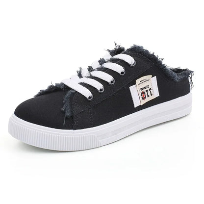The Purley Canvas Denim Trainers