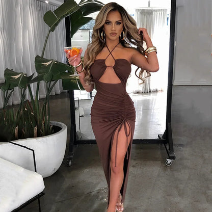 The Chelsea Backless Midi Dress