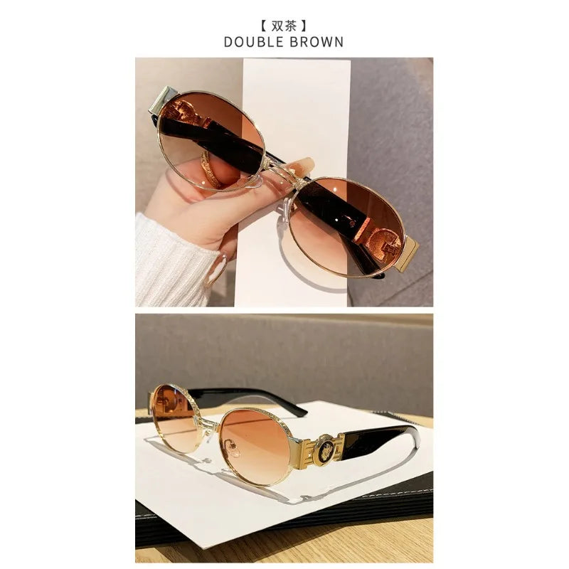 The Ickenham Vintage Oval Sunglasses