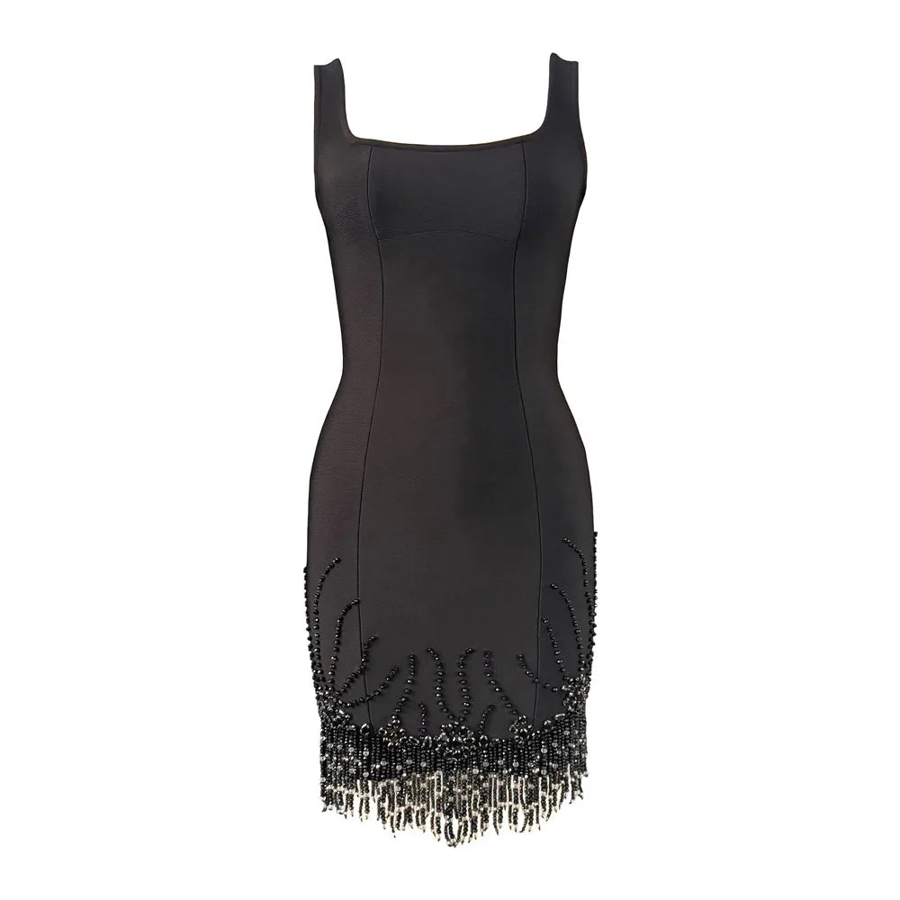 The Belgrave Beaded Bandage Dress