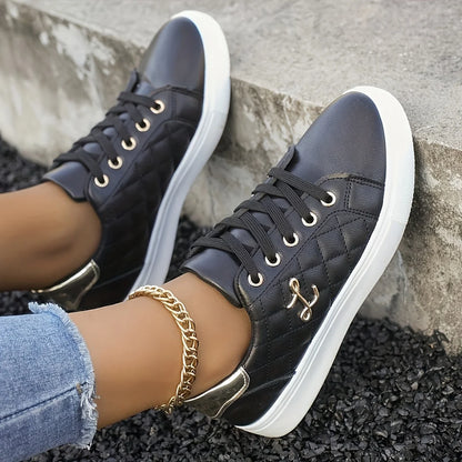 The Mile End Embellished Lace-Up Trainers