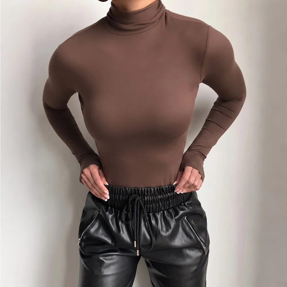 The Edgware High-Neck Fitted Top