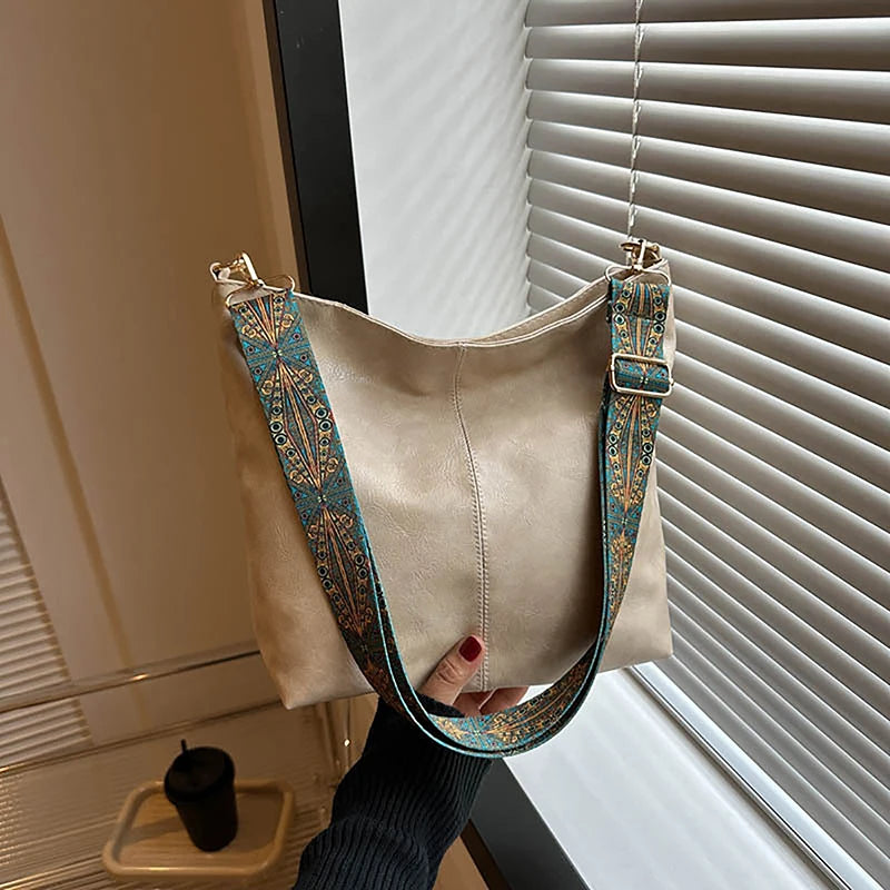 The Brixton Wide-Strap Shoulder Bag