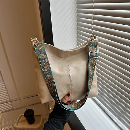 The Brixton Wide-Strap Shoulder Bag