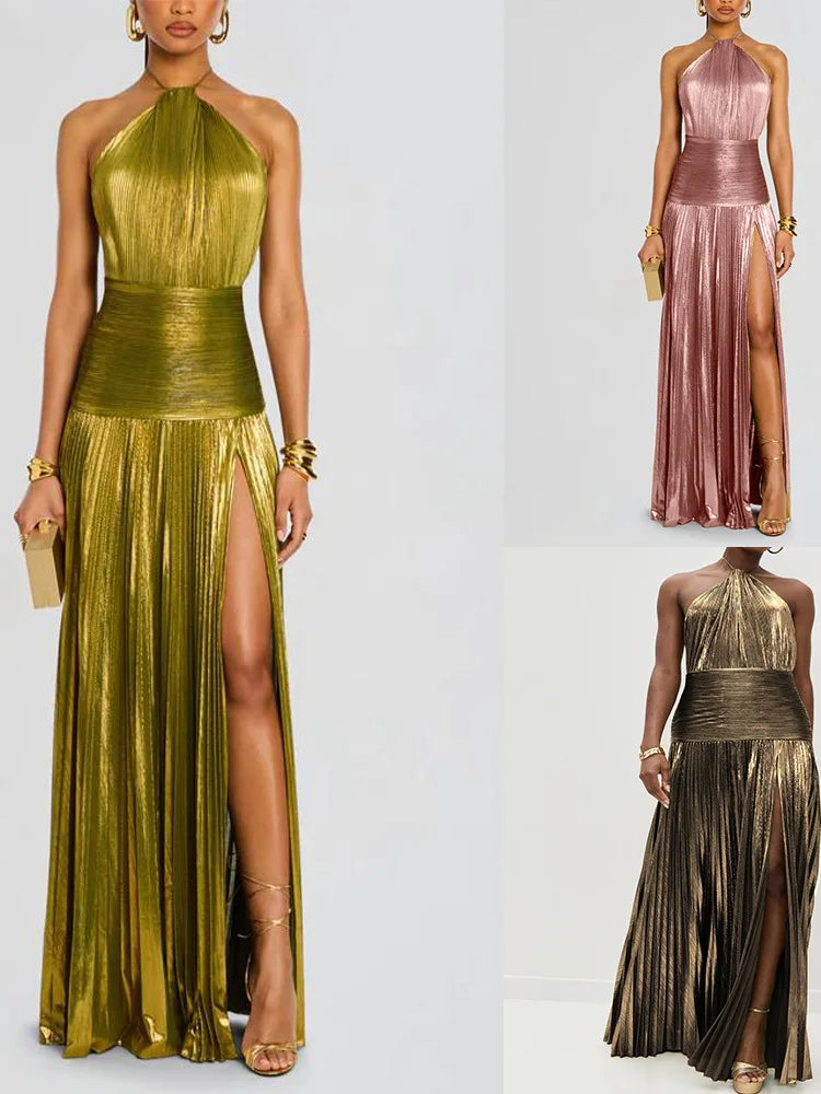 The South Woodford Halter Sash Gown