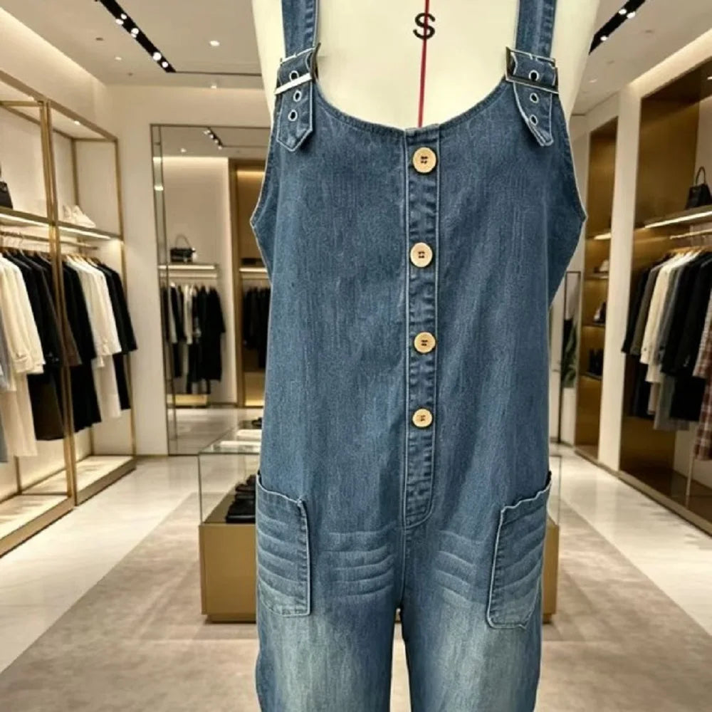 The Rotherhithe Denim Buckle Jumpsuit
