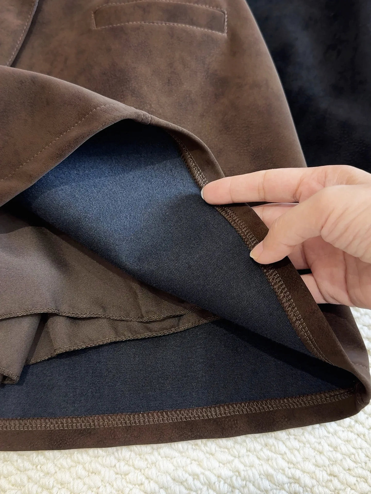 The Peckham Rye Suede Mini Skirt