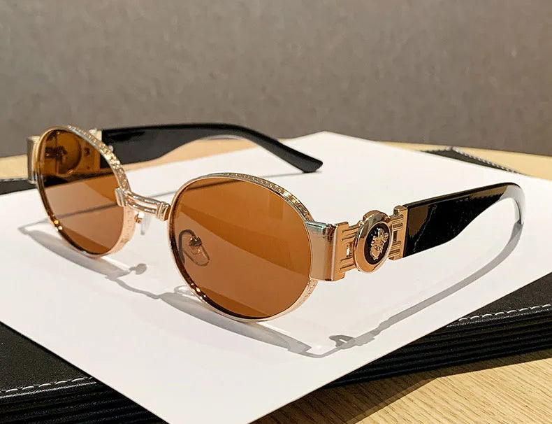 The Ickenham Vintage Oval Sunglasses