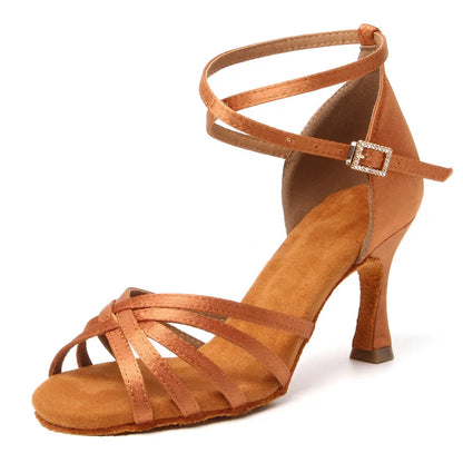 The Oakwood Suede Tango Heels