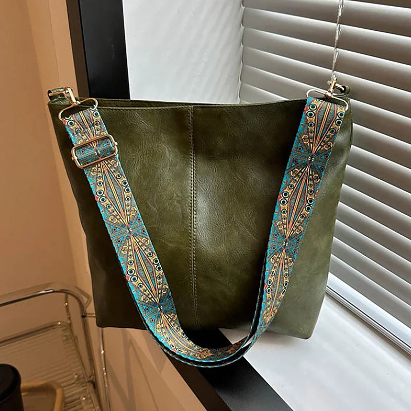 The Brixton Wide-Strap Shoulder Bag