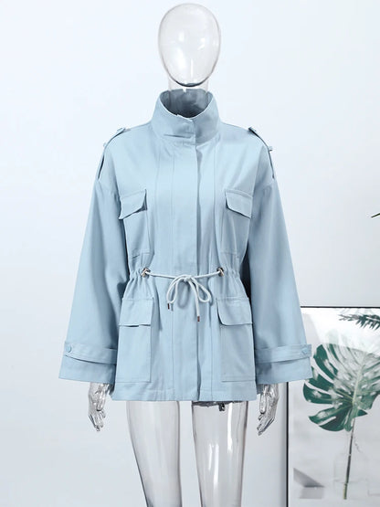 The Nunhead Suede Drawstring Jacket