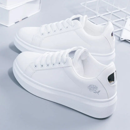 The Leyton Embroidered Lace-Up Trainers