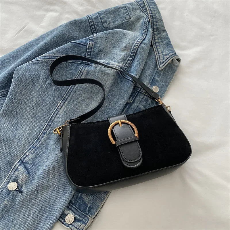 The Streatham Suede Shoulder Bag
