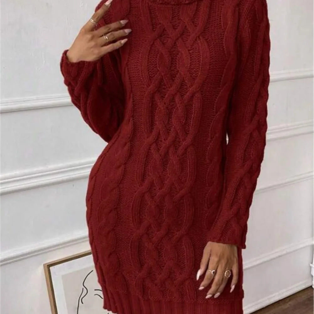 The Gidea Park High-Neck Knit Dress