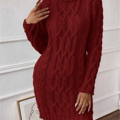 The Gidea Park High-Neck Knit Dress