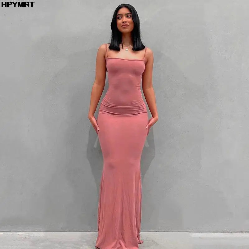 The Greenwich Satin Slip Maxi Dress
