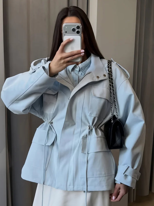 The Nunhead Suede Drawstring Jacket
