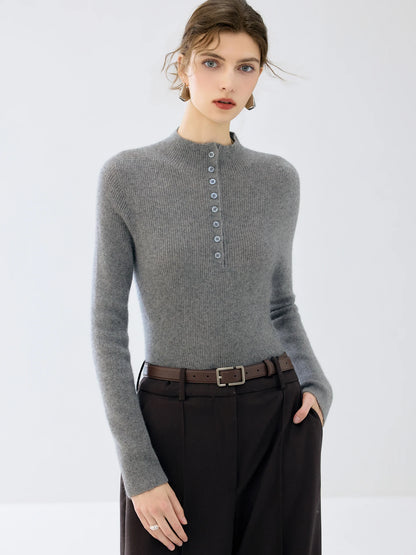 The Twickenham Cashmere Mock-Neck Jumper