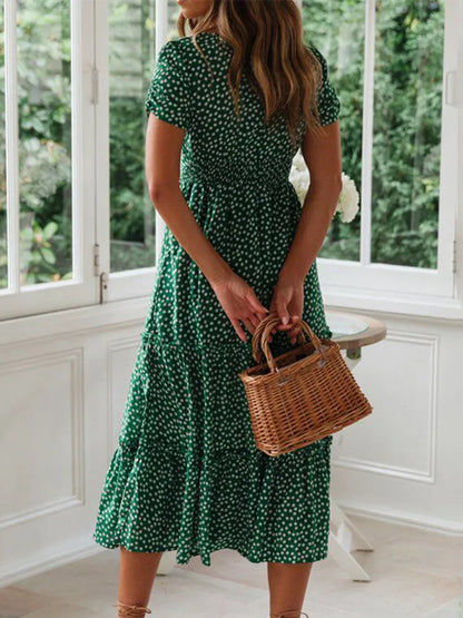 The Highgate Puff-Sleeve Floral Maxi Dress