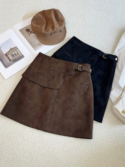 The Peckham Rye Suede Mini Skirt