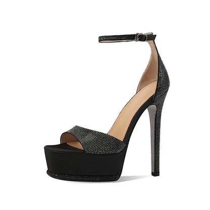 The Mitcham Rhinestone Stiletto Sandals