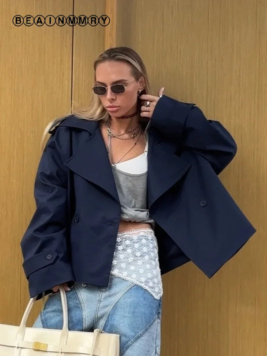 The Honor Oak Lace-Up Trench Coat