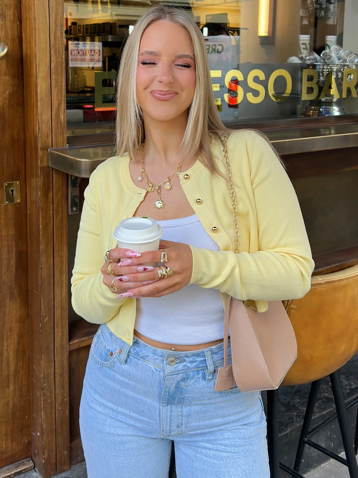 The Harlesden Buttoned Crop Cardigan